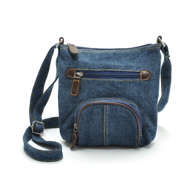Bolso de hombro de mezclilla azul al por mayor